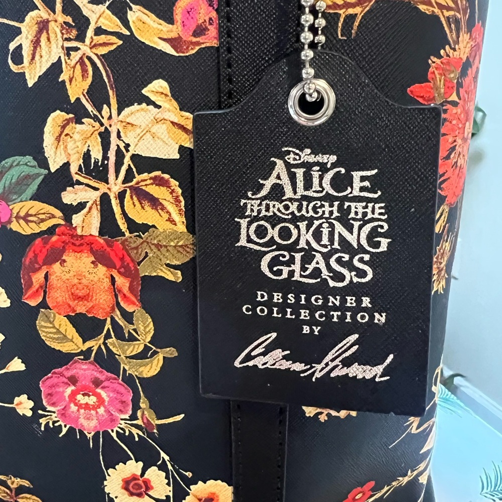 Disney Alice through the looking glass 3pc shoulder bag clutch, make up Tote - Picture 15 of 16